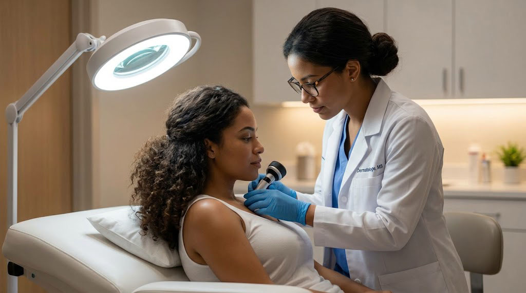 Lesion Tracking, Biopsy Documentation, Cosmetic-Aware clinical environment