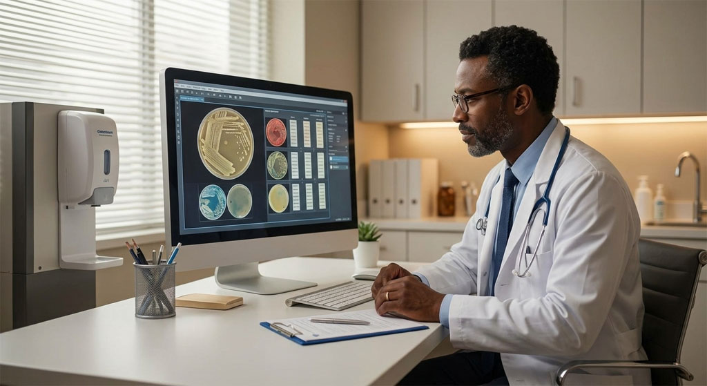 Infectious Disease physician consultation in a modern medical practice. Glenwood Systems EHR and billing for Infectious Disease.