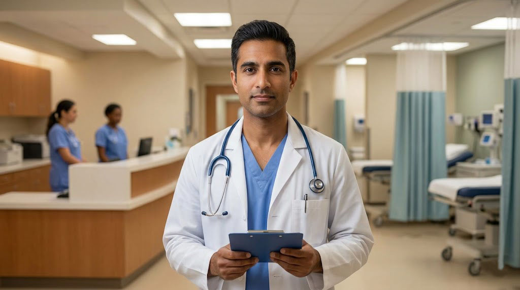 Urgent Care physician consultation in a modern medical practice. Glenwood Systems EHR and billing for Urgent Care.